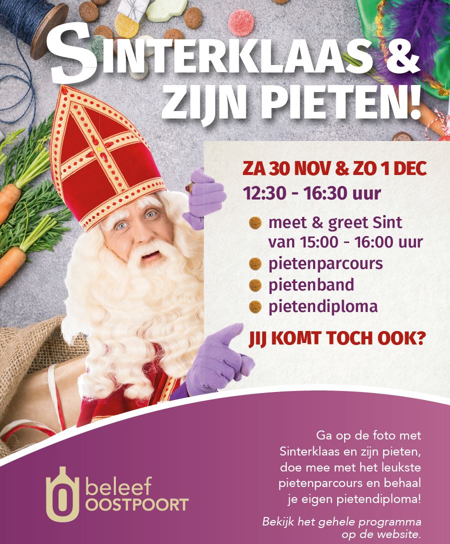 Word een ‘echte’ Piet in Winkelgebied Oostpoort!
