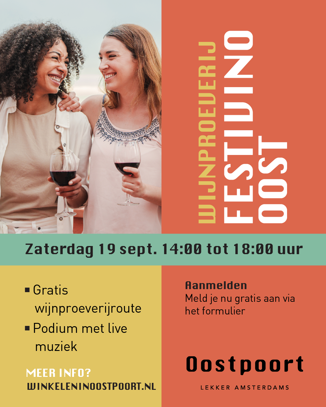 Festivino Oost: proef, ontdek en geniet in Oostpoort! Festivino Oost: proef, ontdek en geniet in Oostpoort!